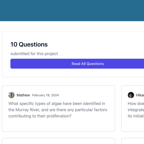 community consultation questions